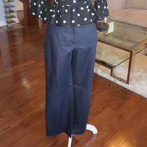 Loft petite wide leg navy work pants